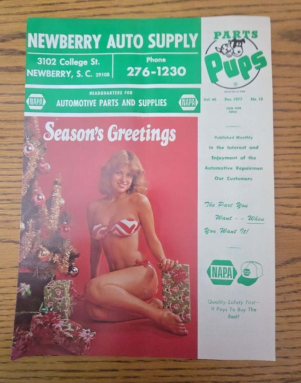Vintage 1977 Parts Pups NAPA Auto Supply Magazine
